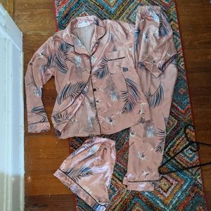 Satin PJ Pajama Set M